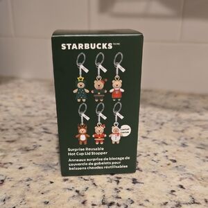 Starbucks Bear Lid Stoppers Set - Green Box